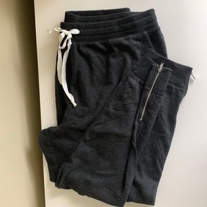 NWT Aerie Gray Zipper Ankle Jogger Sweatpants XXL
